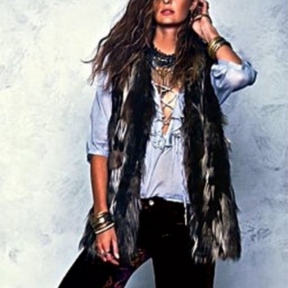 Free People Fur Vest